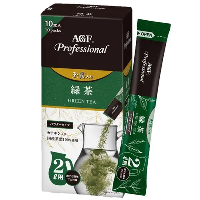 AGF プロフェッショナル 玉露入り緑茶2L用 10本 粉末