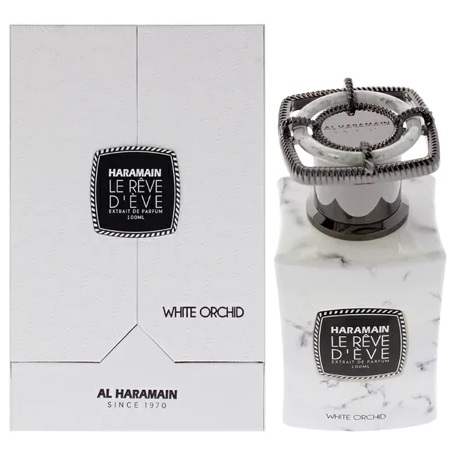 【正規品】【送料無料】 Le Reve Deve White Orchid by Al Haramain for Women - 3.33 oz Extrait De Parfum Spray