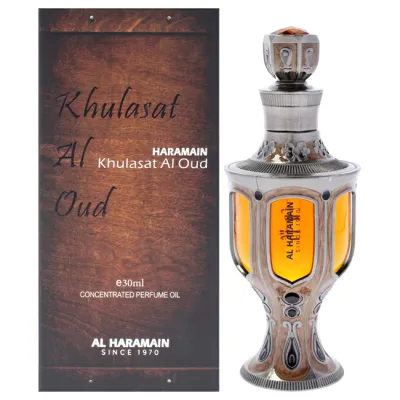 【正規品】【送料無料】 Khulasat Al Oud by Al Haramain for Unisex - 1.01 oz Concetrated Perfume Oil