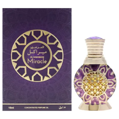 【正規品】【送料無料】 Miracle by Al Haramain for Unisex - 0.5 oz Concentrated Perfume Oil