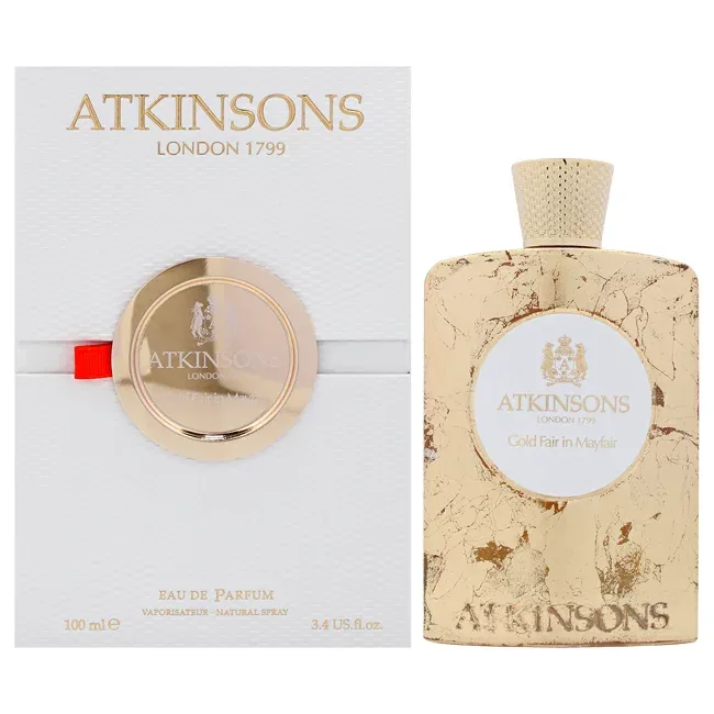 【正規品】【送料無料】 Gold Fair In Mayfair by Atkinsons for Men - 3.4 oz EDP Spray
