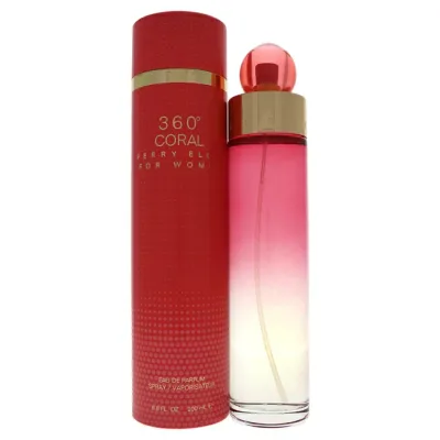 【正規品】【送料無料】 360 Coral by Perry Ellis for Women - 6.8 oz EDP Spray