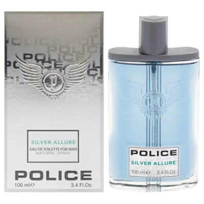 【正規品】【送料無料】 Police Silver Allure by Police for Men - 3.4 oz EDT Spray