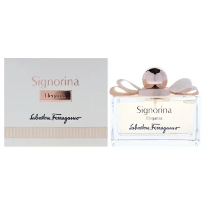 【正規品】【送料無料】 Signorina Eleganza by Salvatore Ferragamo for Women - 3.4 oz EDP Spray