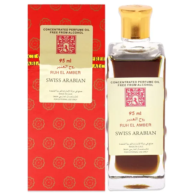 【正規品】【送料無料】 Ruh El Amber ER8E by Swiss Arabian for Unisex - 3.2 oz Perfume Oil