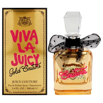 【正規品】【送料無料】 Viva La Juicy Gold Couture by Juicy Couture for Women - 3.4 oz EDP Spray