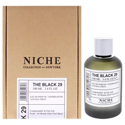 【正規品】【送料無料】 Niche Collection - The Black 29 by Khalis for Men - 3.4 oz EDP Spray