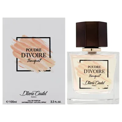【正規品】【送料無料】 Poudre D Ivoire by Diane Castel for Women - 3.3 oz EDP Spray