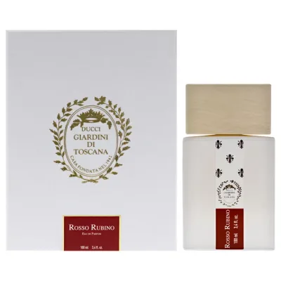 【正規品】【送料無料】 Rosso Rubino by Giardini Di Toscana for Unisex - 3.4 oz EDP Spray