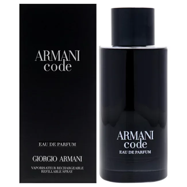 【正規品】【送料無料】 Armani Code by Giorgio Armani for Men - 4.2 oz EDP Spray (Refillable)