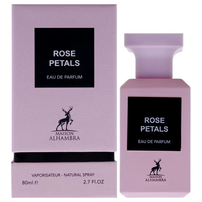 【正規品】【送料無料】 Rose Petals by Maison Alhambra for Women - 2.7 oz EDP Spray