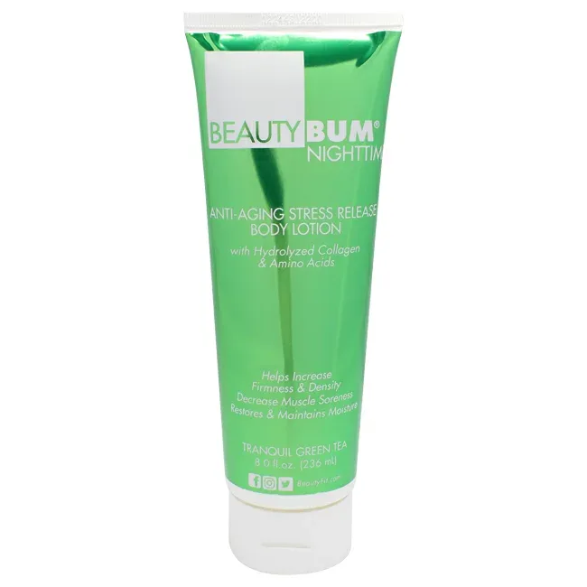 【正規品】【送料無料】 BeautyBum NightTime Stress Release Body Lotion - Tranquil Green Tea by BeautyFit for Women - 8 oz Body Lotion