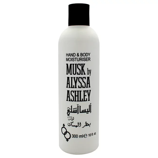【正規品】【送料無料】 アメリカ直送 アリサアシュレイ ムスク ハンド&ボディローション 295ml Alyssa Ashley 10oz 米国直送 ユニセックス 保湿 潤い 清潔感 石鹸の香り