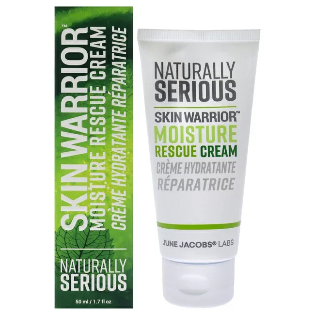 【正規品】【送料無料】 Skin Warrior Moisture Rescue Cream by Naturally Serious for Unisex - 1.7 oz Cream