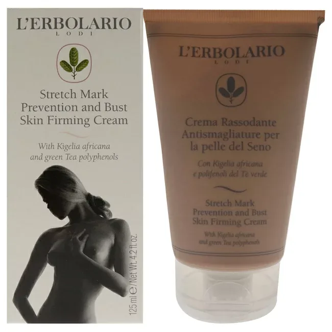【正規品】【送料無料】 Stretch Mark Prevention and Bust Skin Firming Cream by LErbolario for Women - 4.2 oz Cream
