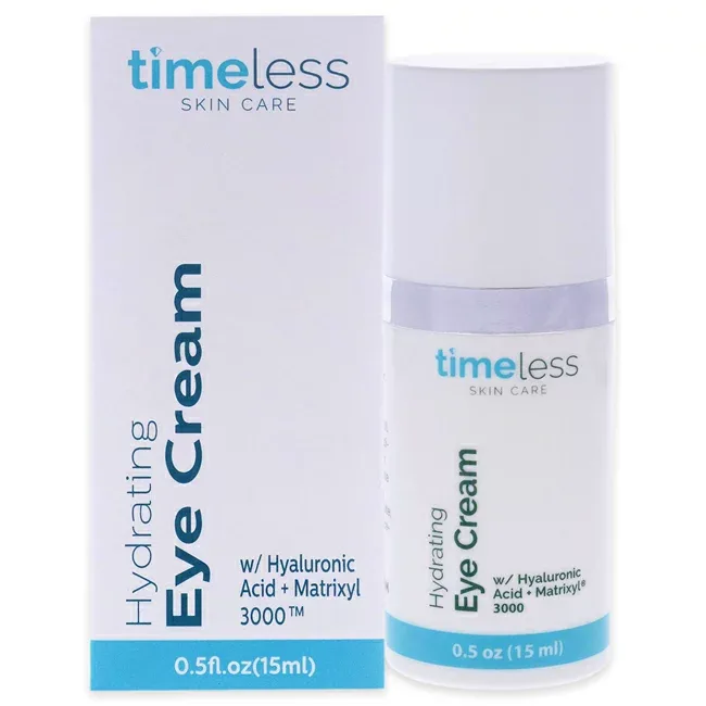 【正規品】【送料無料】 Hydrating Hyaluronic Acid Eye Cream by Timeless for Unisex - 0.5 oz Cream