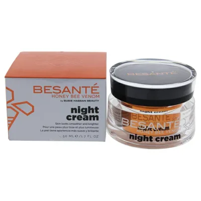 【正規品】【送料無料】 Besante Night Cream by Susie Hassan for Women - 1.7 oz Cream