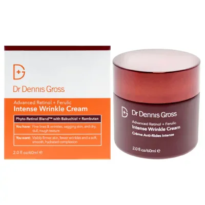 【正規品】【送料無料】 Advanced Retinol Plus Ferulic Intense Wrinkle Cream by Dr. Dennis Gross for Unisex - 2 oz Cream