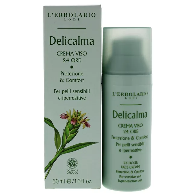 【正規品】【送料無料】 Delicalma 24 Hours Face Cream by LErbolario for Unisex - 1.6 oz Cream