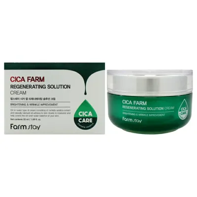 【正規品】【送料無料】 Cica Farm Regenerating Solution Cream by FarmStay for Women - 1.69 oz Cream