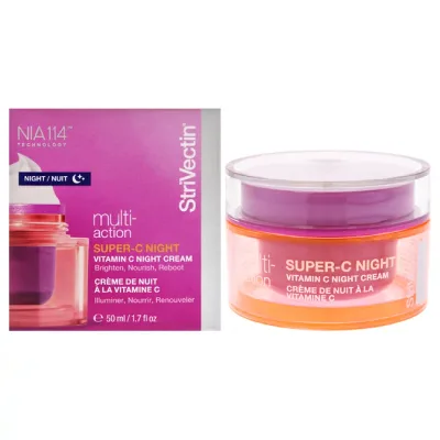 【正規品】【送料無料】 Super-C Night Vitamin C Night Cream by Strivectin for Women - 1.7 oz Cream
