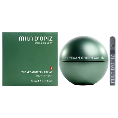 【正規品】【送料無料】 The Vegan Green Caviar Night Cream by Mila D Opiz for Women - 1.69 oz Cream