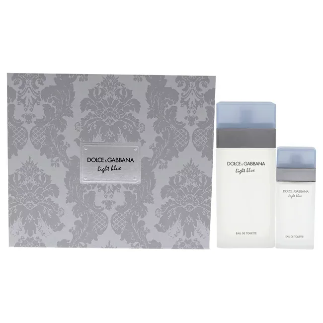 【正規品】【送料無料】 Light Blue by Dolce and Gabbana for Women - 2 Pc Gift Set 3.3oz EDT Spray, 0.84oz EDT Spray