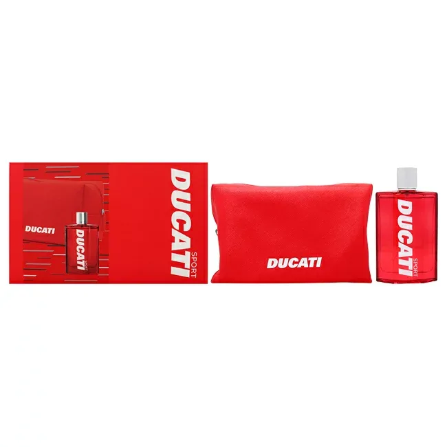 【正規品】【送料無料】 Ducati Sport by Ducati for Men - 2 Pc Gift Set 3.4oz EDT Spray, Pouch