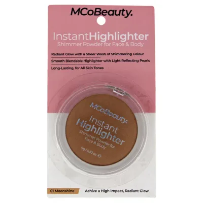【正規品】【送料無料】 Instant Highlighter Shimmer Powder for Face and Body - 01 Moonshine by MCoBeauty for Women - 0.32 oz Highlighter