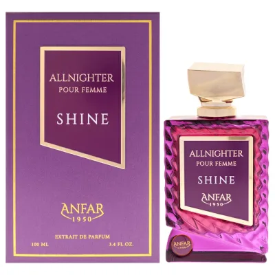 【正規品】【送料無料】 All Nighter - Shine by Anfar for Women - 3.4 oz Extrait De Parfum Spray