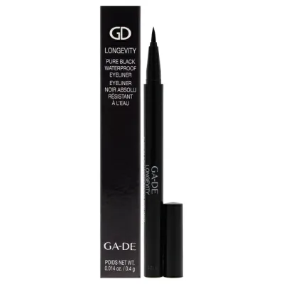 【正規品】【送料無料】 Longevity Pure Waterproof Eyeliner - Black by GA-DE for Women - 0.01 oz Eyeliner