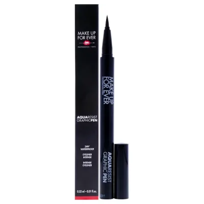 【正規品】【送料無料】 Aqua Resist Graphic Pen 24H Waterproof - 1 Black by Make Up For Ever for Women - 0.01 oz Eyeliner
