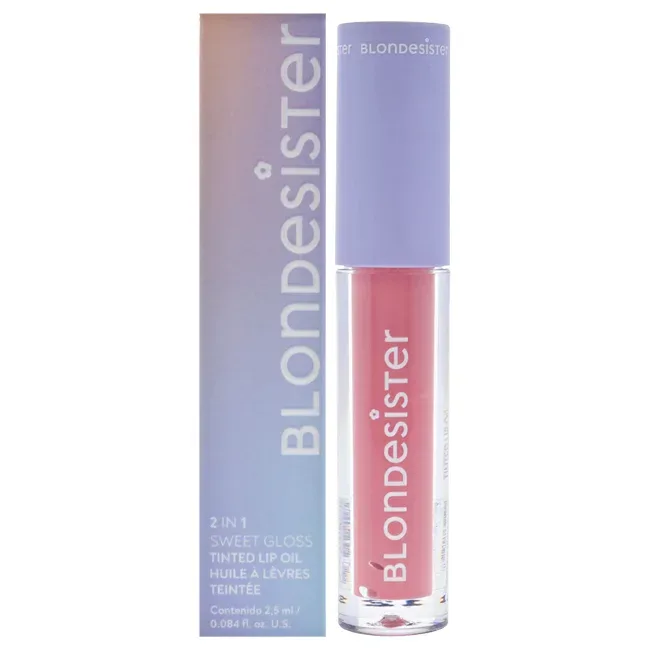 【正規品】【送料無料】 2 in 1 Sweet Gloss Tinted Lip Oil - 02 Pink Chocolate by Blondesister for Women - 0.084 oz Lip Oil