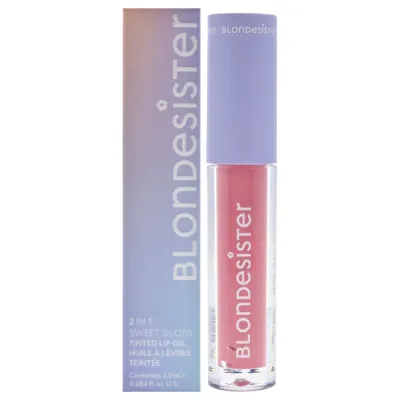 【正規品】【送料無料】 2 in 1 Sweet Gloss Tinted Lip Oil - 02 Pink Chocolate by Blondesister for Women - 0.084 oz Lip Oil