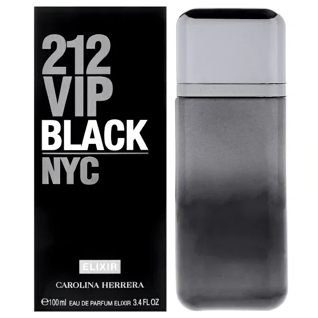 【正規品】【送料無料】 212 VIP Black Elixir by Carolina Herrera for Men - 3.4 oz EDP Spray