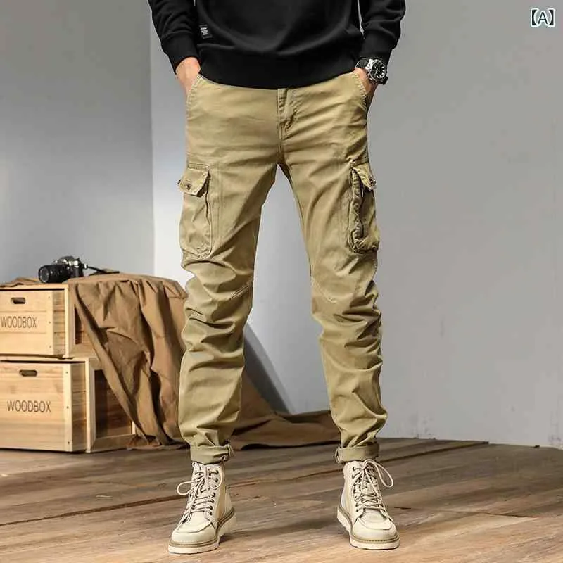 ロングパンツ メンズ カジュアルパンツ ゆったり ワークパンツ 大きいサイズ 体型カバー 着痩せ お腹周りカバー ズボン ボトムス カーゴパンツ アウトドア スポーツ 普段使い 休日 リラックス ワイドシルエット ストレート 快適 通気性 柔らかい 動き