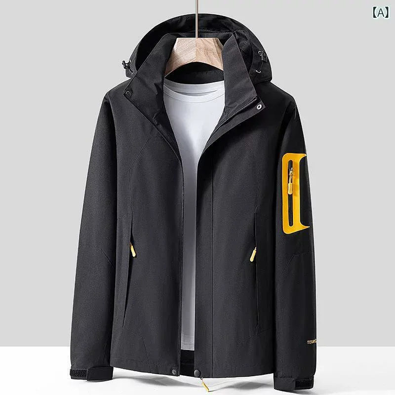 マウンテンパーカー 男性用 メンズ アウター 登山服 ウィンドブレーカー 防風 防水 防湿 撥水加工 通気性 軽量 ジャンパー ブルゾン アウトドアウェア トレッキング キャンプ ハイキング スポーツウエア カジュアル シンプル ゆったり 大きいサイズ