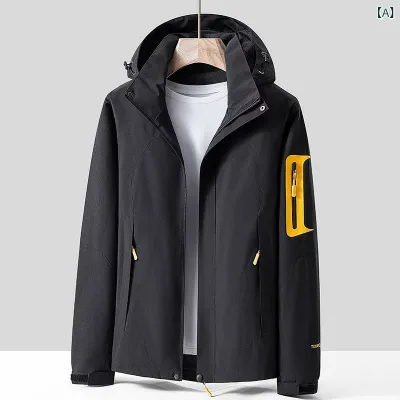 マウンテンパーカー 男性用 メンズ アウター 登山服 ウィンドブレーカー 防風 防水 防湿 撥水加工 通気性 軽量 ジャンパー ブルゾン アウトドアウェア トレッキング キャンプ ハイキング スポーツウエア カジュアル シンプル ゆったり 大きいサイズ