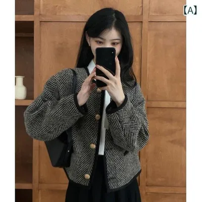 ジャケット レディース 秋物 アウター ツイード調 レトロ ヴィンテージ風 ショート丈 カーディガン トップス 羽織り クラシック エレガント きれいめ 大人かわいい 通勤 通学 デイリー使い ゆったり 着痩せ 体型カバー 大きいサイズ プラスサイズ 上品