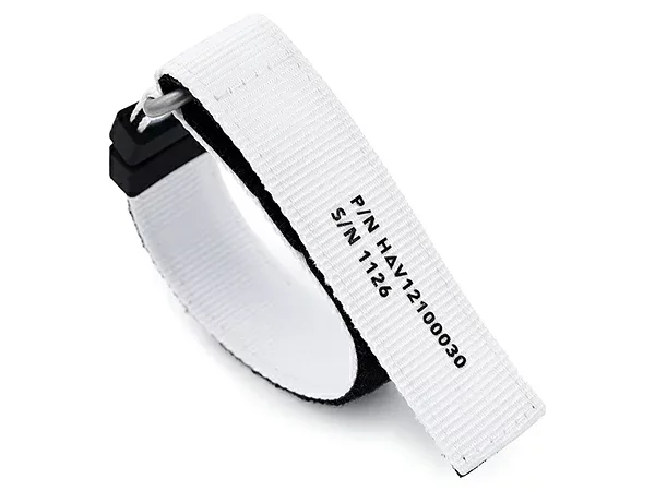 20mm, 22mm HAVESTON 時計ベルト フックアンドループ ストラップ ナイロン ホワイト Beta White IVA