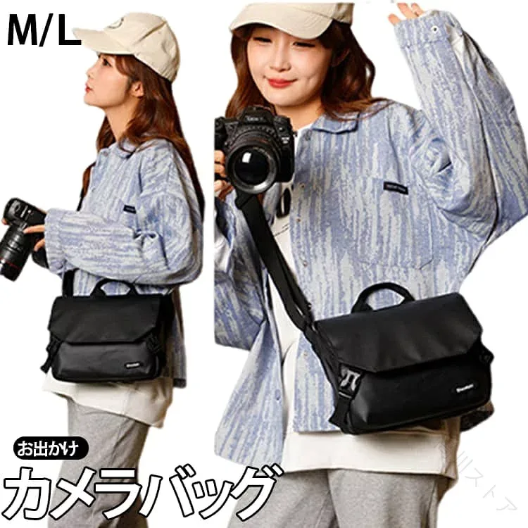 一眼レフ デジタル一眼レフカメラバック デジタルカメラ用バッグ カメラバッグ 斜め掛けカメラケース カメラ デジタルカメラバッグ 撥水加工 軽量 コンパクト 多機能 収納力抜群 男女