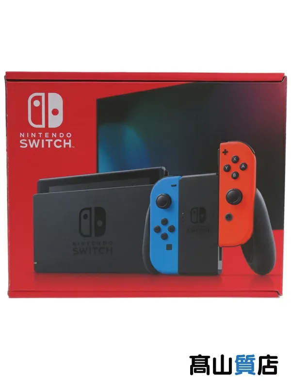 【印有品】任天堂『Nintendo Switch ネオンブルー・ネオンレッド』HAD-S-KABAH 店舗印日付1ヶ月以内 switch ゲーム機本体 1週間保証【中古】