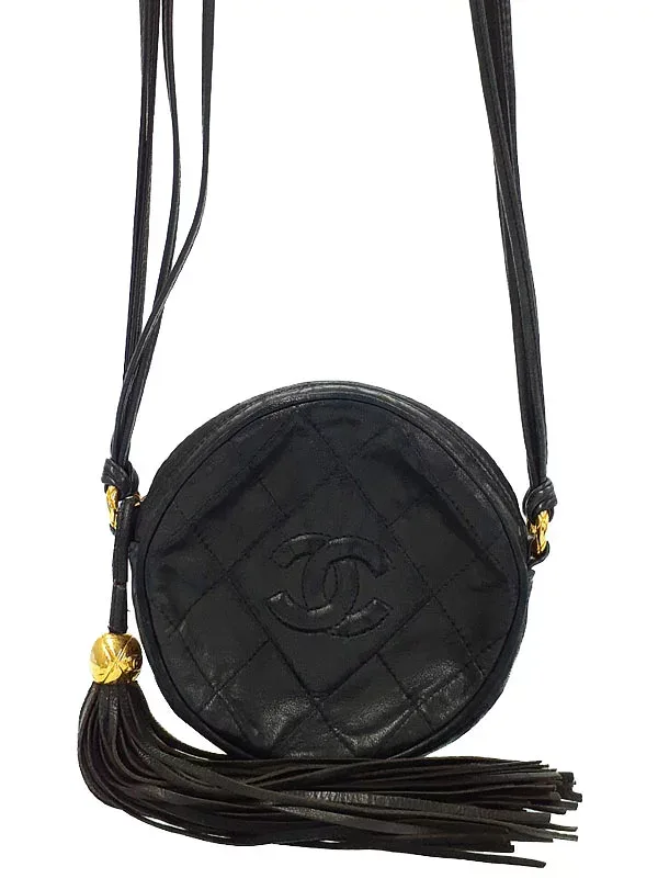 【CHANEL】シャネル『マトラッセ ラウンド型 チェーンショルダーバッグ』レディース 1週間保証【中古】