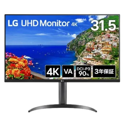 【法人限定】LG Electronics Japan 31.5型 4K(3840×2160) VA 液晶ディスプレイ ブラック 32UR550K-B