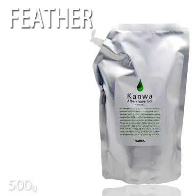 フェザー アフターシェーブジェル 緩和 500g つめ替え 【KIK】【ひげ軟化 ひげそりプロ】 プロ用美容室専門店 プレゼント用 プチギフト用 贈り物 ギフト用 誕生日