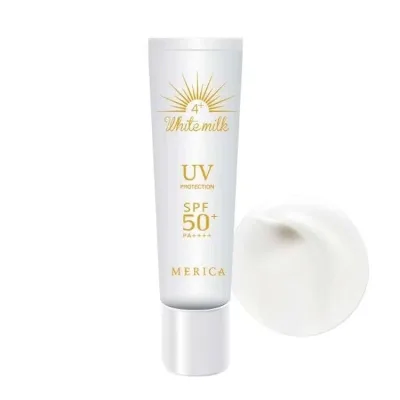 メリカ 4+ホワイトミルクUV30g SPF50+ PA++++ 最強 日焼け止め30g NEW サロン専売品 サロンプロ NEW サロン専売品 サロンプロ プロ用美容室専門店 プレゼント用 退職 ご挨拶 プチギフト用 お返し 贈り物 ギフト用