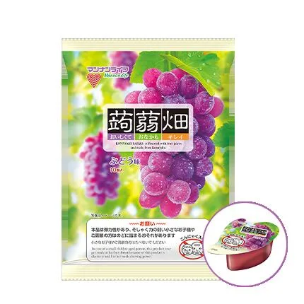送料無料 まとめてお得【12個販売】真マンナンライフ 蒟蒻畑 ぶどう味 25g×10個入