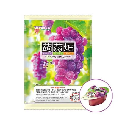 送料無料 まとめてお得【12個販売】真マンナンライフ 蒟蒻畑 ぶどう味 25g×10個入