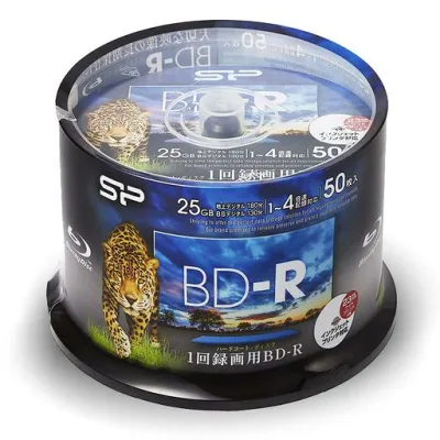 SP Silicon Power シリコンパワー 1回録画用 ブルーレイディスク BD-R 25GB 1-4倍速 ホワイトワイドプリンタブル 50枚スピンドル SPBDRV25PWB50S