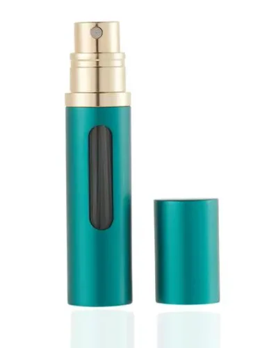 ASADAYS 香水アトマイザー 詰め替え スプレーボトル 香水噴霧器 携帯用 持ち運び 喷瓶 ワンタッチ補充 アトマイザー 機内持ち込み可能 5ml (緑)